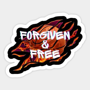 Forgiven And Free | Christian Sticker